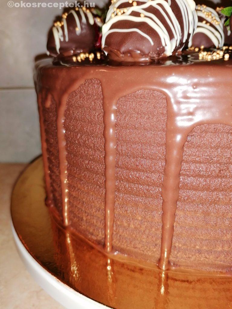 Trüffelkrém tortán - ha most megkívántad, az nem a véletlen műve :)
