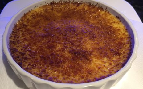 Óriás creme brulee, szakácsfáklya nélkül (glutén és laktózmentes)