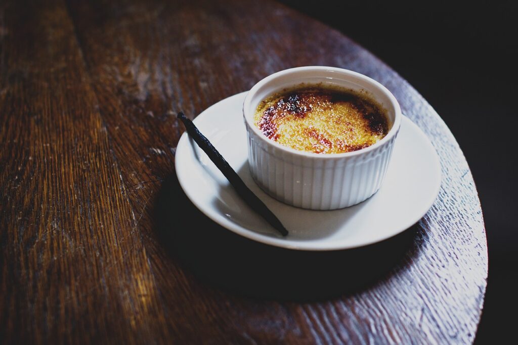 Óriás creme brulee, szakácsfáklya nélkül (glutén és laktózmentes)