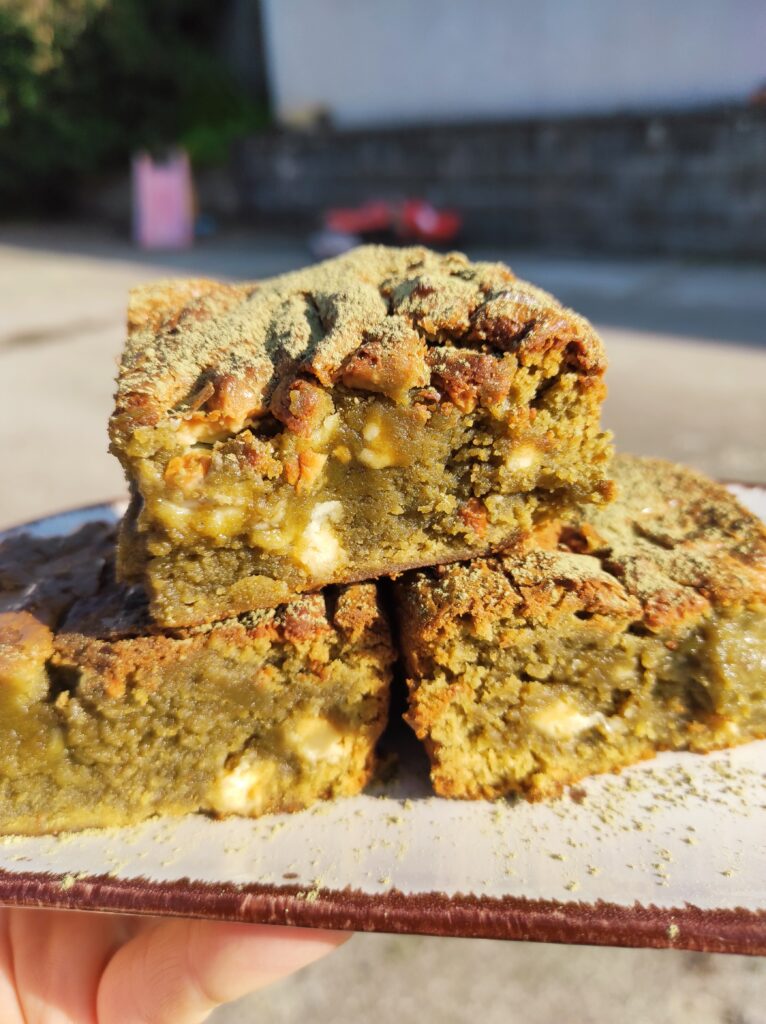 Matcha brownie gluténmentesen